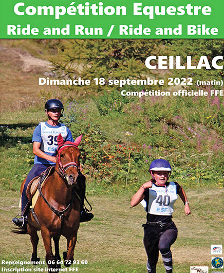 Compétition Equestre « Ride and run » et « Ride and Bike »